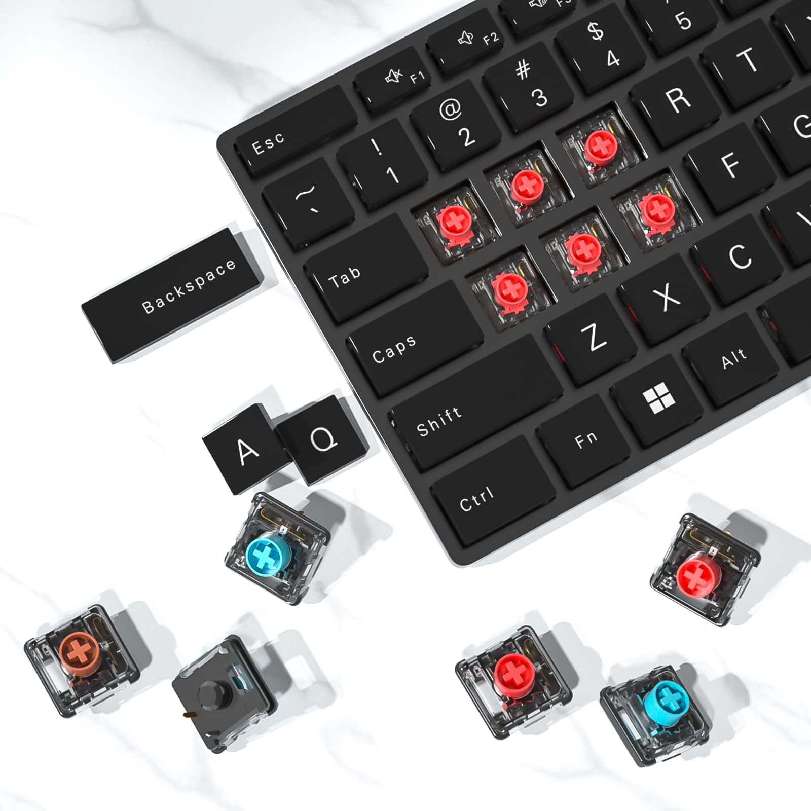 og新型 ChocV2対応 BT無線KeyballBLE　即使用可能 Amazon.co.jp: KAILH ロープロファイル メカニカル キーボード